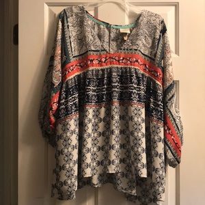 Flowy bohemian blouse